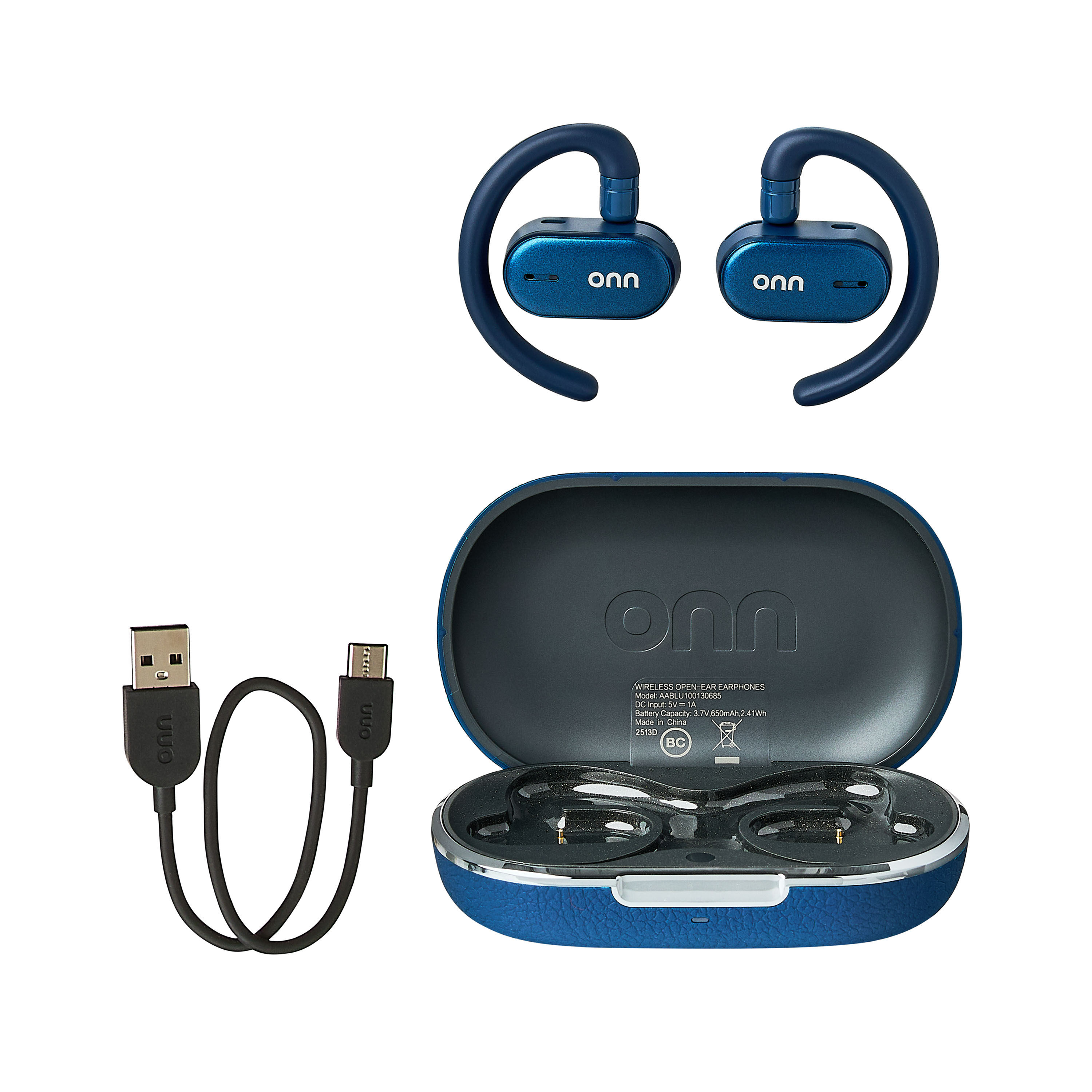 Audífonos Inalámbricos onn de Oído Abierto con Micrófonos con Cancelación de Ruido, Azul 7