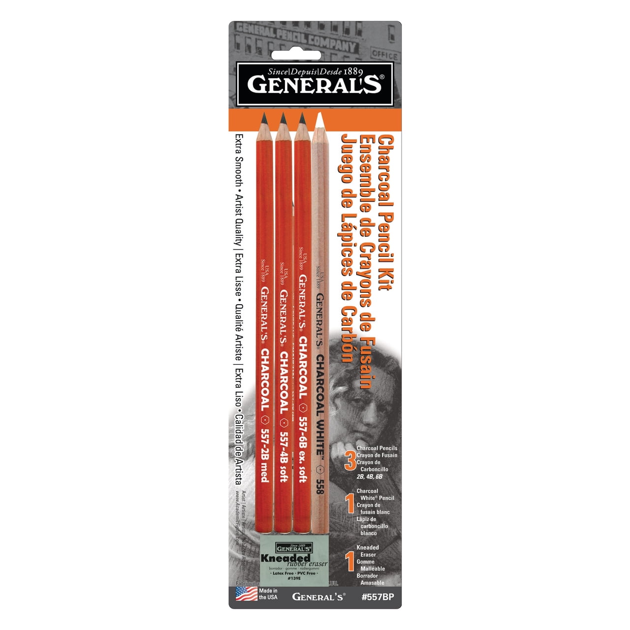 2 X 12 Pack Charcoal Pencil Drawing Pencils 24 Count Total 