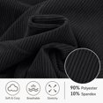 thumbnail image 6 of Wide Leg Corduroy Pants for Women Casual Lounge Drawstring Elastic Waist Work Pants with Pockets, 6 of 7