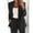 Black, variant on Women's Office Casual Blazer Relaxed Fit Lapel 2024 Blazer Black XL