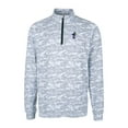thumbnail image 2 of Men's Cutter & Buck Charcoal Kansas Jayhawks Vault Traverse Camo Print Stretch Quarter-Zip Pullover Top, 2 of 3