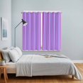 thumbnail image 5 of Curtains 63 Inch Length 2 Panels, Purple Striped Grommets Window Treatment Curtain, Geometric Pink Vertical Solid Rainbow Thermal Curtains Drapes for Living Room/Bathroom, 5 of 9