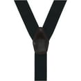 thumbnail image 2 of CTM®  1.375 Inch Wide Solid Color Y-Back Button-End Suspenders (Men's), 2 of 3