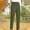 Corduroy Pants-Army Green, variant on Gamivast Women's Corduroy Pants Casual High Elastic Waist Relaxed fitted Sweatpants with Pockets Travel Straight Leg Trousers Spring Casual Outfits