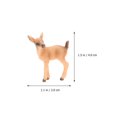 thumbnail image 4 of 2pcs Christmas Ornament Artificial Deer Model Wild Animal Craft Christmas Decor, 4 of 7