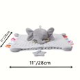 thumbnail image 2 of Baby Security Blanket With Tags Teether Elephant Blanket Soft Baby Blankets For Boys And Girls Baby Stuff For Newborn Toys Snuggle Toy Baby Lovey Dotted Blanket Elephant Soothing Toy, 2 of 4