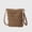 Khaki, variant on Women's Bohemian Crochet Shoulder Bag with Leather Straps- Khaki