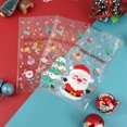 thumbnail image 2 of Bolsas de regalo de Navidad de 50/100 piezas, dulces, galletas, Papá Noel, embalaje de Navidad, bolsa de plástico, decoración de fiesta de navidad, 2 of 4