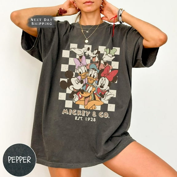 Retro Mickey & Co 1928 Shirt, Disneyland Tee, Disneyworld Shirt, Mickey And Friends Family Shirt, Disney Gift