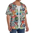 thumbnail image 2 of Kdxio Men's Hawaiian Shirt for Men Short Sleeve Shirt Cute Nautical Summer Casual Holiday Beach Button Down T-Shirts, 2 of 5