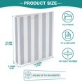 thumbnail image 4 of Dailycode 2 Pack Sky Gray and White Stripes Hardcover 3 Ring Binder 1.5 Inch Ring Decorative Binder Organizer for Home School Office, 4 of 10