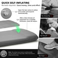 thumbnail image 6 of INVOKER Self Inflating Camping Sleeping Pad, 3.15" Ultra-Thick Memory Foam Fast Inflating Camping Mat Air Mattress with Pillow for Tent, Car, Traveling,Gray, 6 of 8