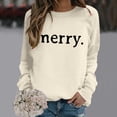 thumbnail image 4 of WEAIXIMIUNG Sweat-Shirt pour Enseignant Grande Taille Manches Longues Col Rond Imprimé de Noël Léger Hoodie, 4 of 5