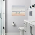 thumbnail image 2 of Beach Bathroom Decor Wall Art Coastal Beach Pictures Wall Decor Ocean Canvas Prints Painting Beach Decorations Framed Artwork for Bathroom Living Room Bedroom 16"x12", 2 of 6