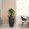 thumbnail image 5 of Pemberly Row Fiberstone Tapered Round Planter 32 Inch Height in Black, 5 of 6