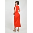thumbnail image 3 of Vestido drapeado con broche Roman Fashion /Juvenil, 14736 (Rojo) rojo M, 3 of 5