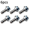 thumbnail image 1 of 6Pc Water Cooling Barb Fitting 2-Touch Fitting G1/4 Thread Hose Pagoda Connector, 1 of 9