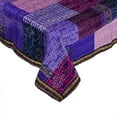 thumbnail image 3 of Patchwork Silk Kantha Quilt Bedcover Silk Patola Quilt Throw Blanket, 3 of 4