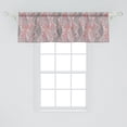 thumbnail image 2 of Ambesonne Floral Window Valance, Flower Patterns on Lace Look, 54" X 18", Multicolor, 2 of 3