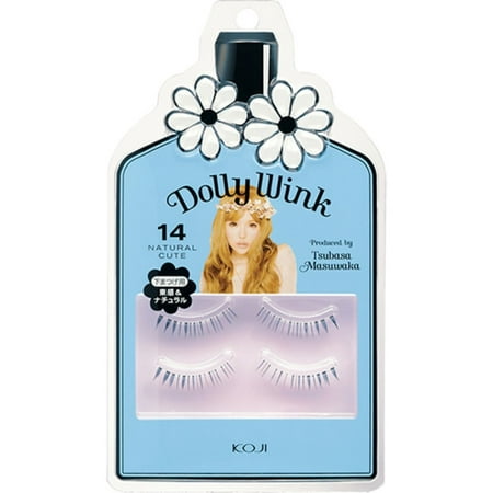 Dolly Wink False Eyelashes No.14 Natural Cute (Best Drugstore Natural False Eyelashes)