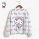 thumbnail image 2 of Sudadera con capucha de Hello Kitty para mujer, suéter Kawaii de gran tamaño, ropa de moda Y2k, otoño, 2 of 4