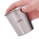 thumbnail image 3 of Vaso de titanio Lixada ultra ligero para camping - 290ml, resistente y portátil (83x87mm, 42g) ideal para senderismo y aventuras al aire libre, 3 of 7