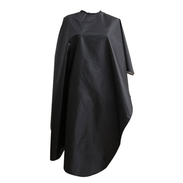 MasteelfCA 1pc Hairdressing Cape Water-proof Hair Perming and Dying Cape Non-stick Hair Cloth for Barber Shop Home(Black and Reverse Color for Random)