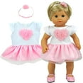 thumbnail image 3 of Sophia's Heart Dress and Headband Outfit for 15'' Dolls, White/Pink, 3 of 4