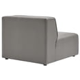 thumbnail image 4 of Modway Mingle Vegan Leather 5-Piece Sectional Sofa in Gray, 4 of 11