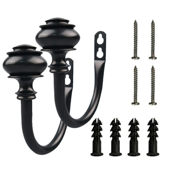 Hook Set A, Retro Metal Curtain Holdback Wall Tie Back Hook Hanger Holder Curtain Accessories