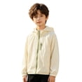 thumbnail image 2 of Girls Summer Jacket Long Sleeve Hooded Zip Up Unisex Lightweight Jacket Sun Protection Jacket Girls 5-6 Years Clothes, 2 of 5