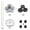 New Flower Pot-White, variant on Lakwi 17pcs Self-Watering Planters with Watering System, Heavy-Duty Plastic Stackable Hanging & Standing Pots for Indoor/Outdoor Gardens, Balconies, with Drainage Holes, No Manual Watering