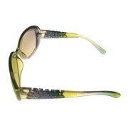 Esprit Womens Sunglass Khaki / Clear Fashion Wrap, Gradient Lens 19377 517