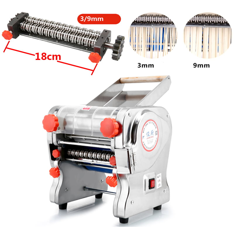 Width 160mm 220V Electric Pasta Maker Stainless Steel Noodles Roller Machine for Home Restaurant Commercial