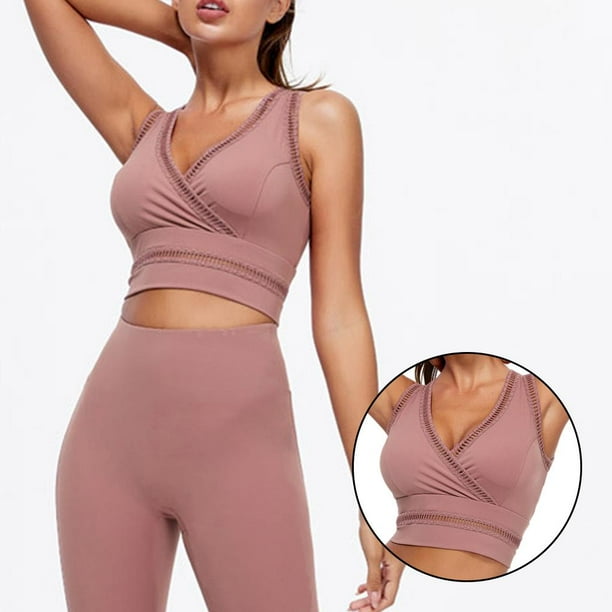 deportivo Mujer Push Up Ropa interior de mujer de yoga para fitness Gimnasio Ropa recortada Top femenino METRO Baoblaze sujetadores deportivos Walmart en linea