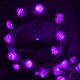 thumbnail image 3 of Guirnaldas de luces solares para exteriores, impermeables, decorativas, moradas, luces de cuerda para acampar, resistentes a la intemperie, para patio exterior, jardín, dormitorio, 15,75 pies, 20, 3 of 5