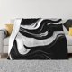 thumbnail image 1 of Balery Abstract Black White Swirls Manta de Franela con Dibujo, Lujo Ultra Suave y Cálido, Antipelusa y Resistente a las Arrugas para Cama, Sofá, Camping -80"x60", 1 of 6