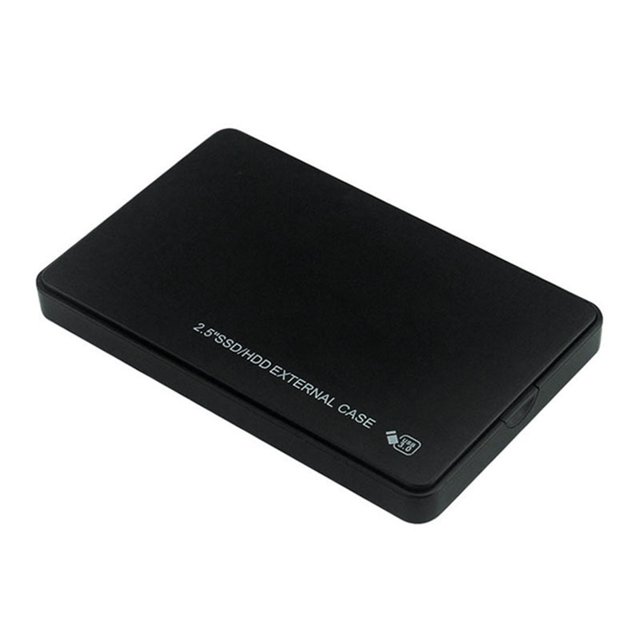 Funda HDD/SSD de 2,5 pulgadas, carcasa HDD SSD de 480Mbps para tableta portátil, color negro