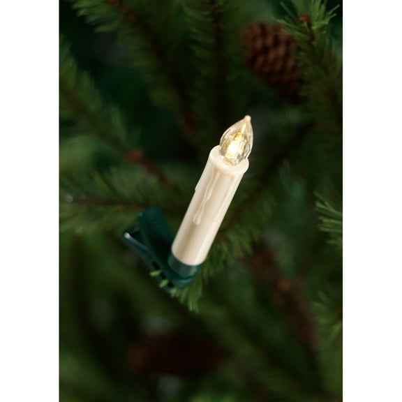 Led Clip-On Taper Candles (Set Of 24) With Remote 4"H