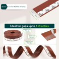 thumbnail image 3 of Sello de puerta marrón de 1,8 pulgadas, adhesivo fuerte de silicona espesa, cobertura máxima para sellar espacios amplios, ideal para impermeabilización extrema, 3 of 5