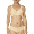 thumbnail image 4 of Amoena Womens Karolina Wire-Free Pocketed Mastectomy Bra, Fashionable, Lace, Comfortable, Adjustable Sand 40B, 4 of 5