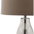 thumbnail image 4 of SAFAVIEH Mercurio 28.5 in. H Double Gourd Glass Table Lamp, Ivory/Silver, Set of 2, 4 of 5