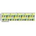 thumbnail image 3 of Ambesonne Modern Fabric by the Yard Upholstery, Contemporary Keyboard Motif, 2 Yards, Yellow Sky Blue and White, 3 of 5