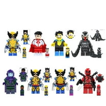 8PCS Minifigures Super Movies Building Blocks, Creative Puzzle Toys for Children Christmas Gift Birthday Present