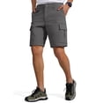 thumbnail image 2 of Pantalones de senderismo impermeables y convertibles para hombre FREE SOLDIER en gris, 2 of 6