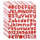 thumbnail image 1 of Uxcell Letras y Números Adhesivos, 6 Hojas de Calcomanías de Letras Mayúsculas Autoadhesivas, Rojo, 1 of 6