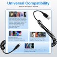 thumbnail image 5 of Type-C Spring-Retractable Fast Charging Cable (66W), 4.92FT, Compatible with iPhone16/15, iPad Pro, Samsung Galaxy A16/A15, Ultra S25/S24, Pixel 9 Pro, 5 of 5