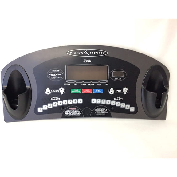 l Display Console Overlay Keypad 016335-ZUP Works W Vision Fitness T9200 Treadmil