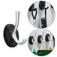 thumbnail image 3 of para Base  sin perforaciones Sombrero Toalla Negro plateado Gloria Perchero, 3 of 8