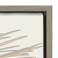 thumbnail image 3 of Kate and Laurel Sylvie Palms Framed Canvas Wall Art by Alicia Schultz, 18x24 Gray, Tropcal Beachy Art for Wall, 3 of 8